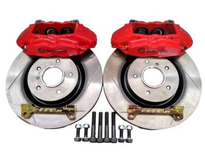 Big Brake Kit – 324×30 + Brembo – front axle EP3 - red Megane 3 RS calipers